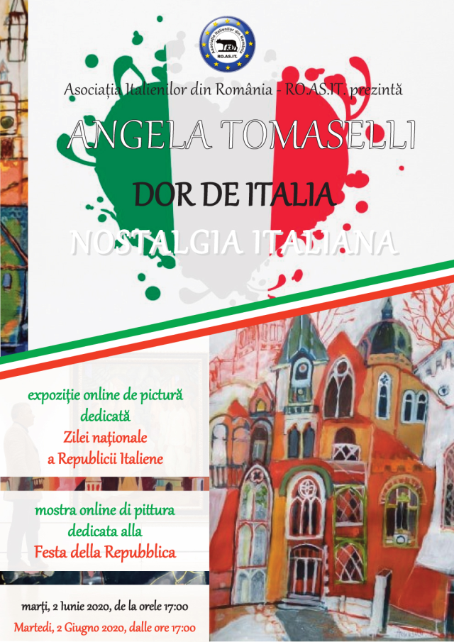 2 giugno: Mi manca l’Italia, ROASIT mostra online le pitture di Angela Tomaselli