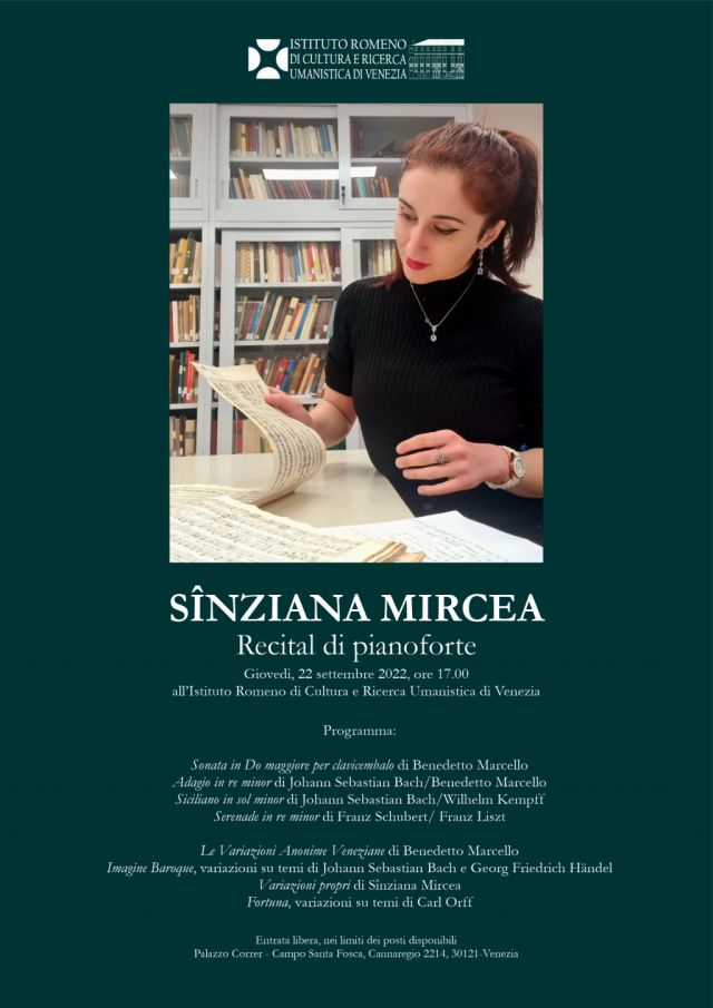 Sînziana Mircea in recital a Venezia