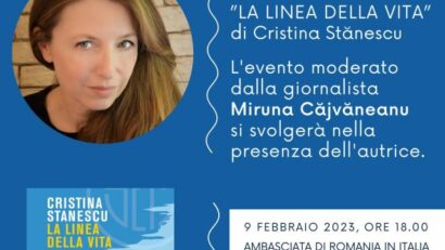 “Le Serate a Casa dell’Ambasciata di Romania in Italia” con la scrittrice Cristina Stănescu