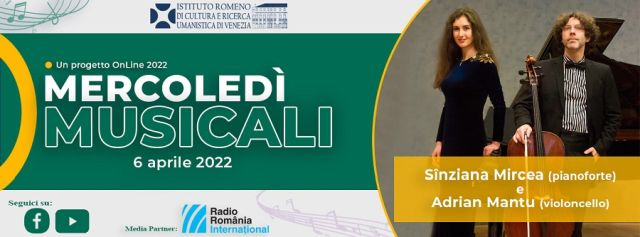 Mercoledì Musicali a Venezia, Sînziana Mircea e Adrian Mantu aprono stagione 2022