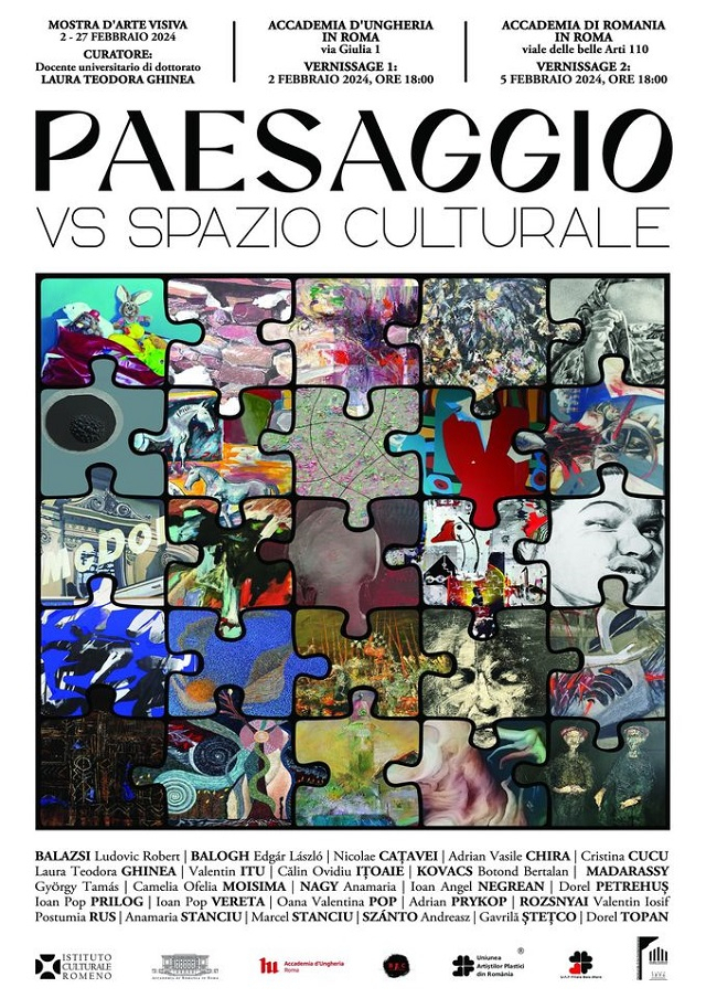 “Paesaggio vs Spazio culturale”, artisti di Baia Mare in mostra collettiva a Roma