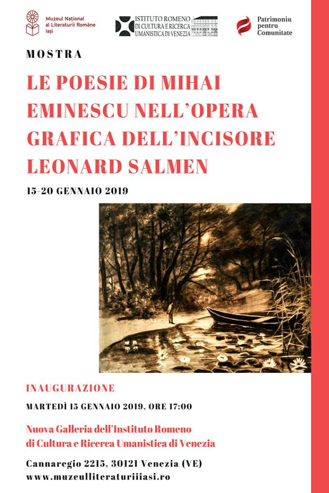 Le poesie di Eminescu e le incisioni di Leonard Salmen, in mostra a Venezia