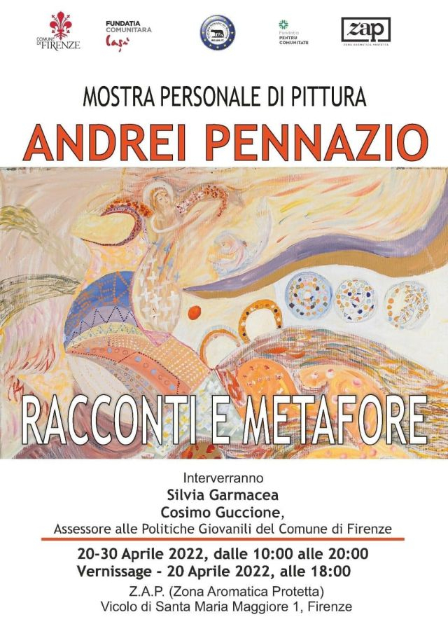 “Racconti e metafore” di Andrei Pennazio, in mostra alla Z.A.P. di Firenze