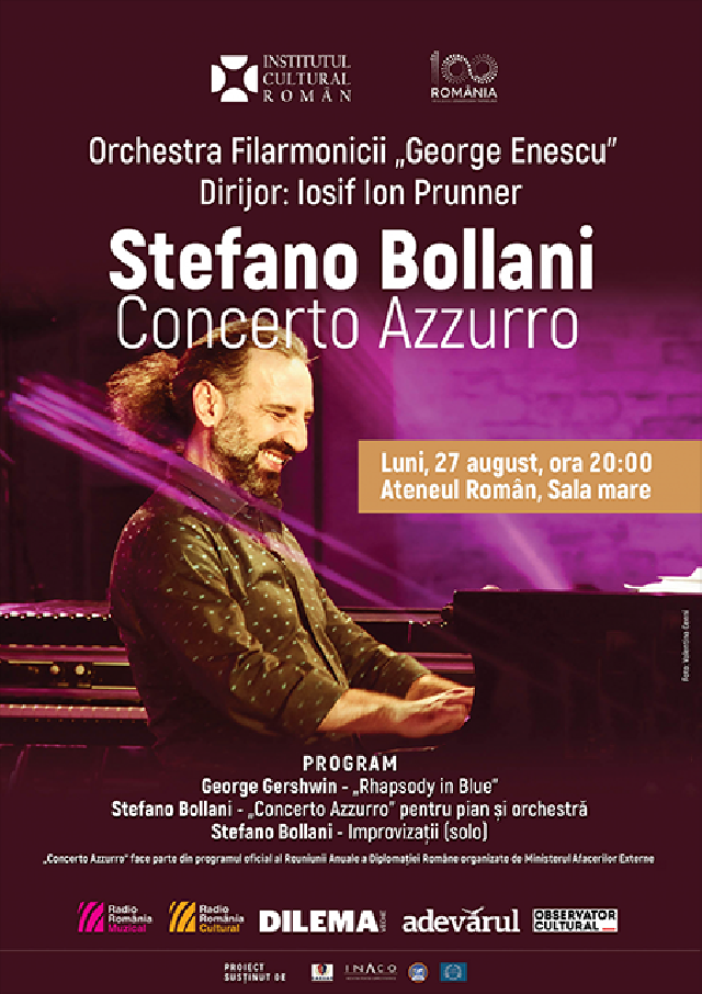 “Concerto Azzurro” – Stefano Bollani a Bucarest