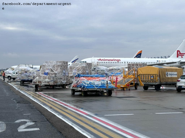 O aeronavă cargo cu ajutoare pentru Fâșia Gaza a decolat de pe Aeroportul Otopeni