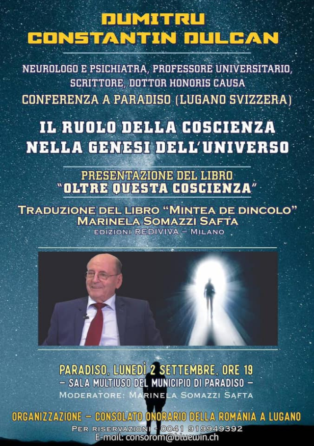 Scienza: incontri con il neurologo Constantin Dulcan a Milano e Lugano