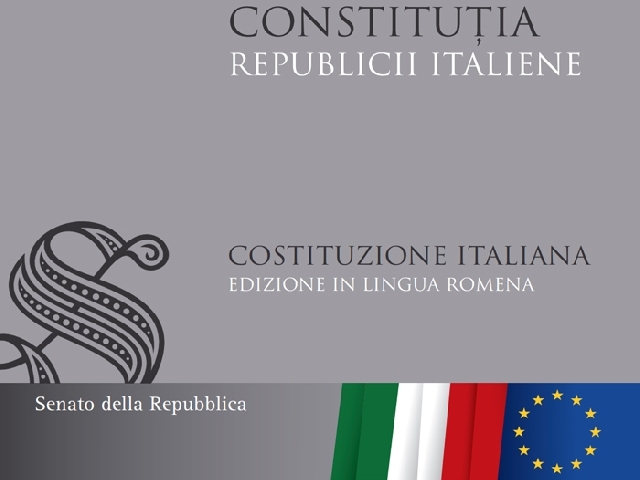 La Costituzione d’Italia, in romeno presso la Biblioteca del Senato di Roma