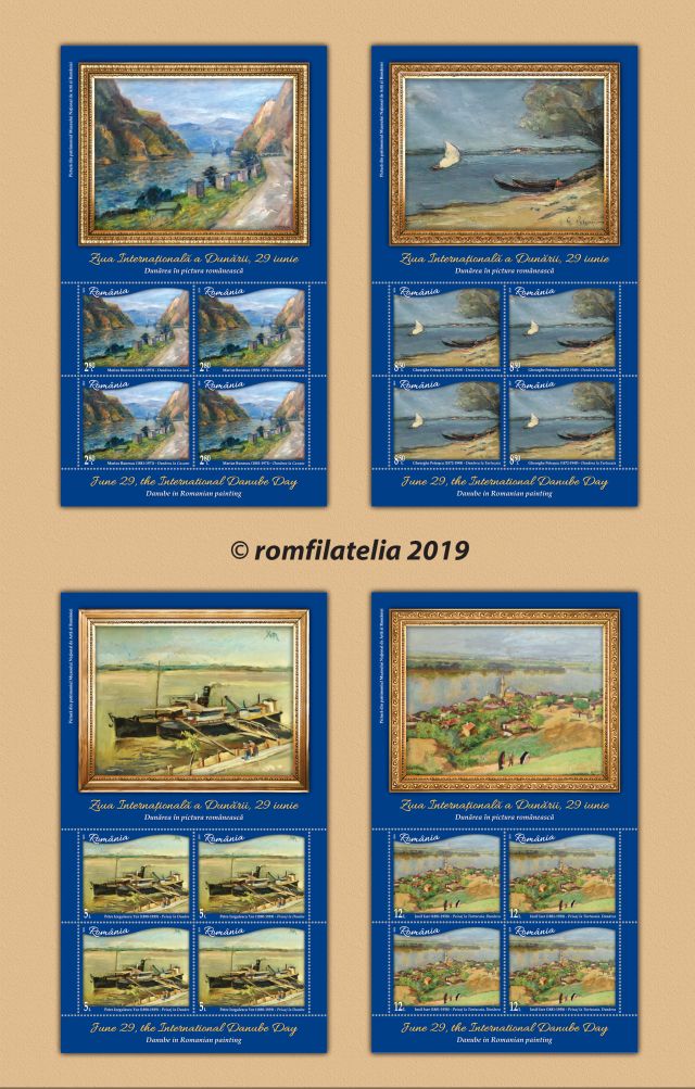 « Le Danube dans la peinture roumaine » – une nouvelle collection de timbres