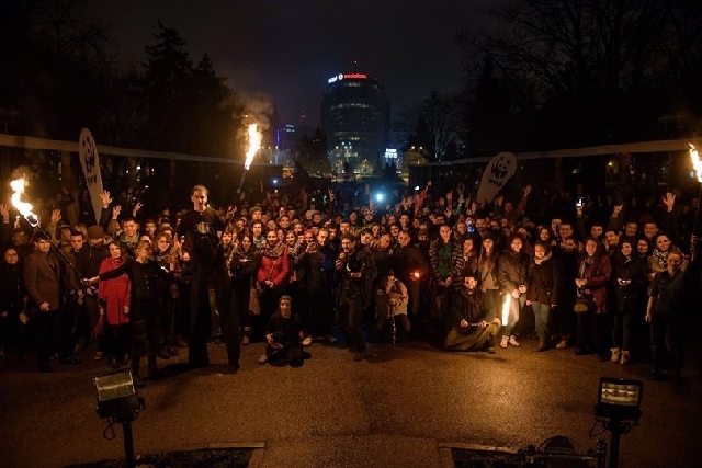 Earth Hour 2015 in Rumänien