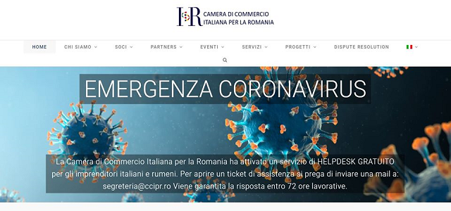 Coronavirus: Helpdesk CCIR per imprenditori italiani e romeni