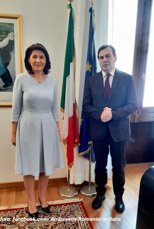 Incontro dell’ambasciatore Gabriela Dancău con il sottosegretario Vincenzo Amendola