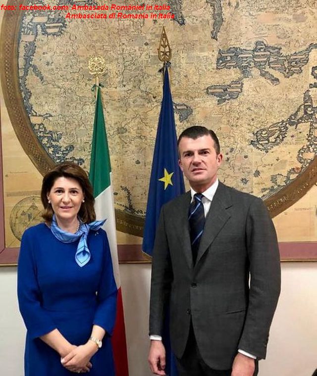 Incontro dell’ambasciatore Gabriela Dancău con il sottosegretario Giorgio Silli