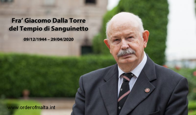 In memoriam Fra’ Giacomo Dalla Torre del Tempio di Sanguinetto, cordoglio dalla Romania