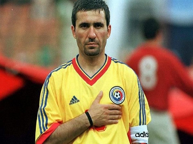 Ritratto del calciatore Gheorghe Hagi