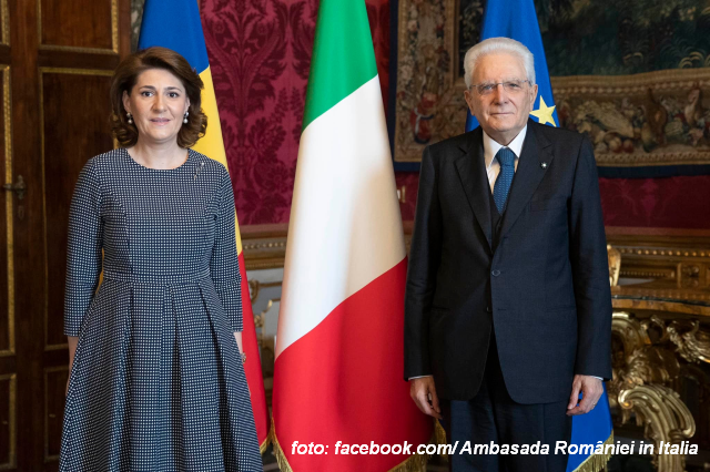 L’Ambasciatore della Romania in Italia, Gabriela Dancău, al Quirinale per presentare le Credenziali