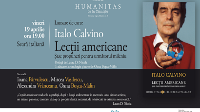 Lezioni americane di Italo Calvino, nuova serata letteraria Humanitas a Bucarest