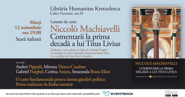 Discorsi sopra la prima deca di Tito Livio di Machiavelli, prima traduzione in Romania