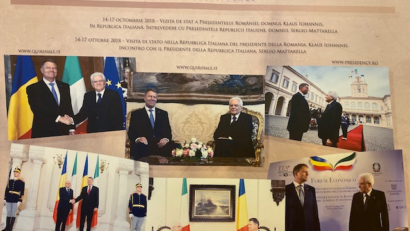 140/o anniversario delle relazioni diplomatiche Romania – Italia, mostra al Parlamento di Bucarest