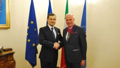 L’ambasciatore Diego Brasioli, Commendatore dell’Ordine Nazionale Steaua României