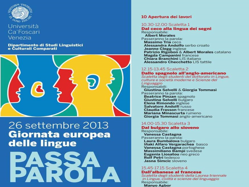 Giornata Lingue: il romeno alla Ca’ Foscari di Venezia, porte aperte a Milano