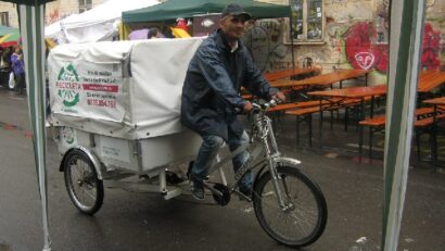 Recicleta – das Cargo-Fahrrad zum Altpapiereinsammeln