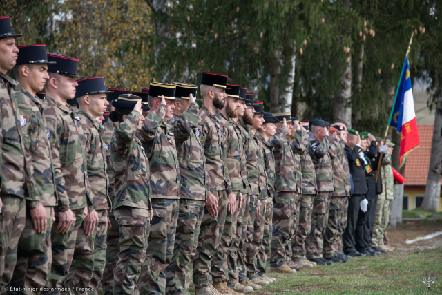 Rotația militarilor francezi din Grupul de Luptă NATO din România