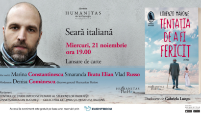 Serata italiana Humanitas: La tentazione di essere felici di Lorenzo Marone