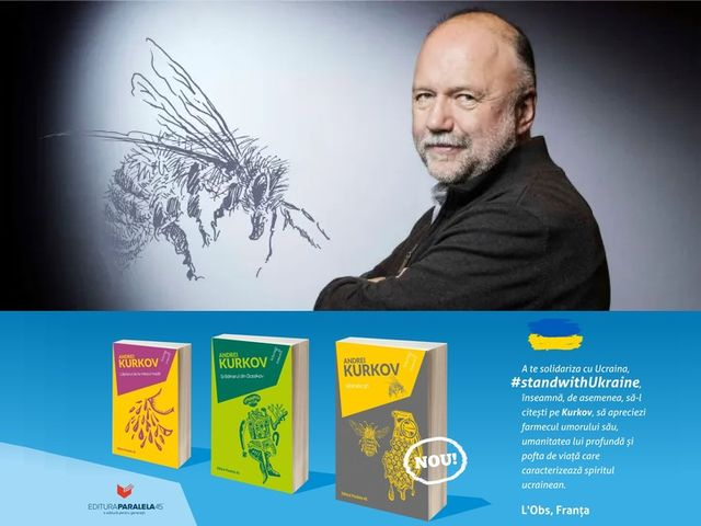 Андрій Курков презентував у Бухаресті роман «Сірі бджоли»