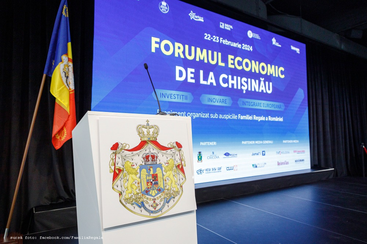 The Economic Forum in Chisinau photo facebook Royal Family