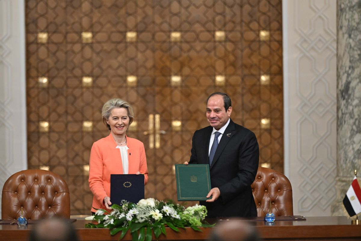 Ursula von der Leyen şi Abdel Fattah al-Sissi (foto: ©European Union, 2024 Copyright Source: EC / Photographer: Dati Bendo)