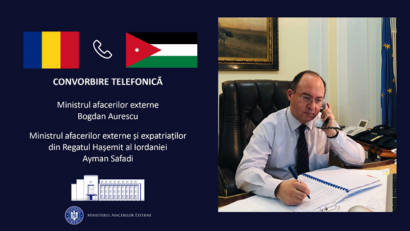 مكالمة هاتفية بين وزيري خارجية رومانيا والأردن
