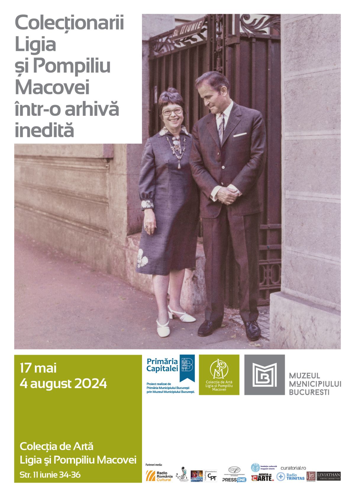 Afișul expoziției organizate de Muzeul Municipiului București