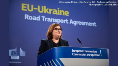 UE și Ucraina prelungesc acordul privind transportul rutier