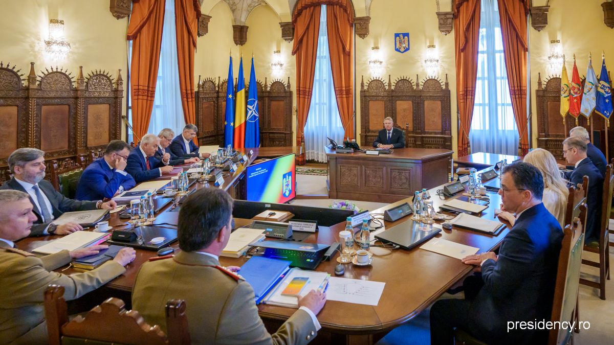 Riunione del Consiglio Supremo di Difesa del Paese/ Foto: presidency.ro