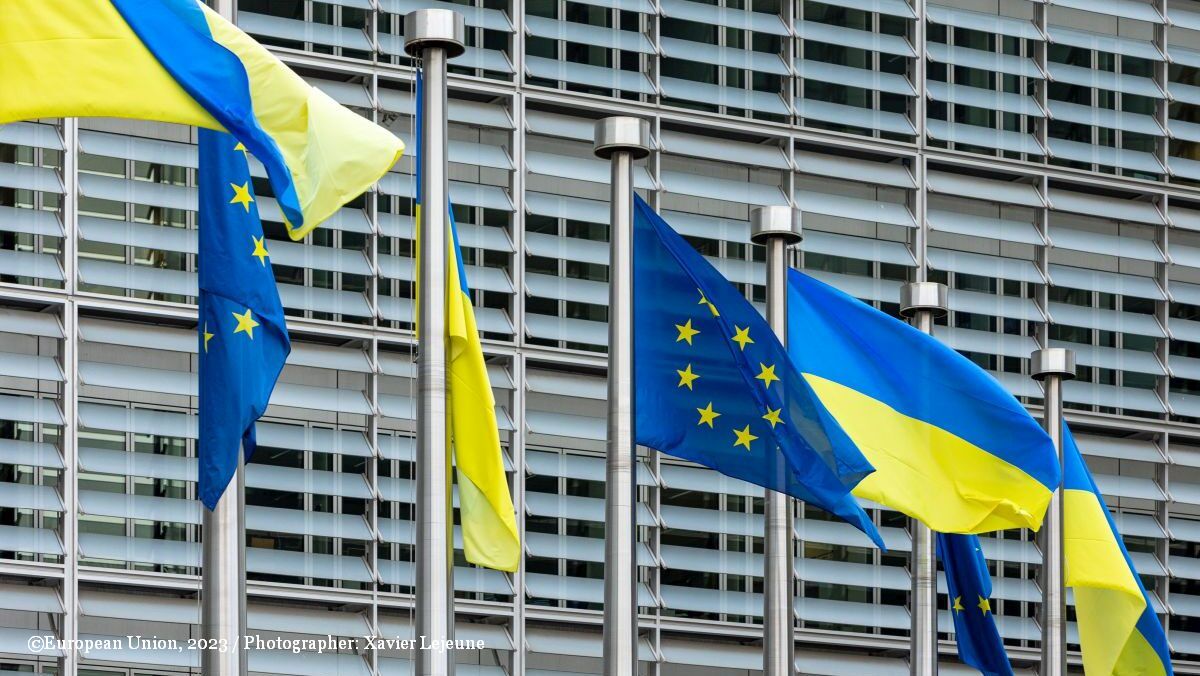 Steag UE-Ucraina (©European Union, 2023 / Photographer: Xavier Lejeune)
