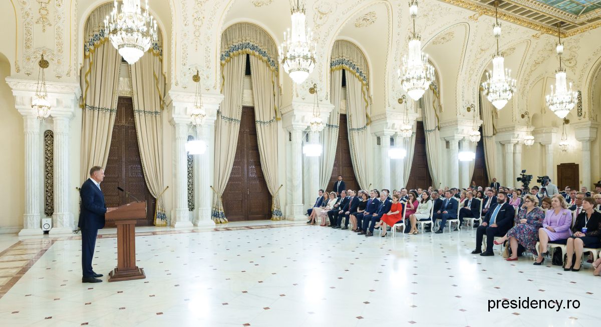 Președintele Iohannis la reuniunea diplomației de la București / Foto: presidency.ro