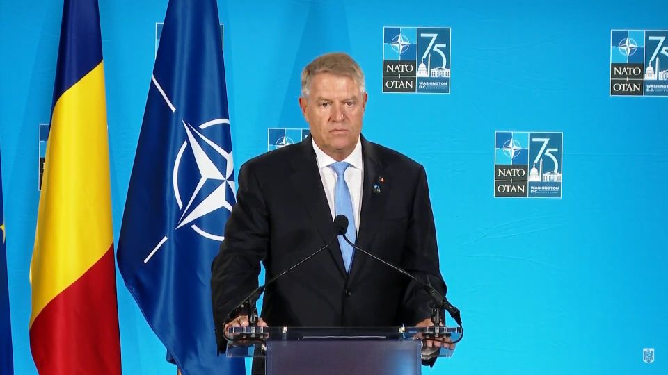 Declarații de presă susținute în marja Summitului NATO (foto: captura video presidency.ro)