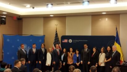 The signing ceremony of the US-Romania partnership to fight human trafficking; Photo source: bill