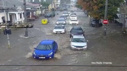 Floods in Chişinău (Photo Radio Chişinău)