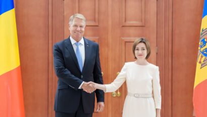 Klaus Iohannis şi Maia Sandu (foto: presidency.ro)