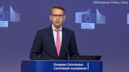 Peter Stano, purtător de cuvânt al Comisiei Europene (sursa foto: captura video European Union, 2024)