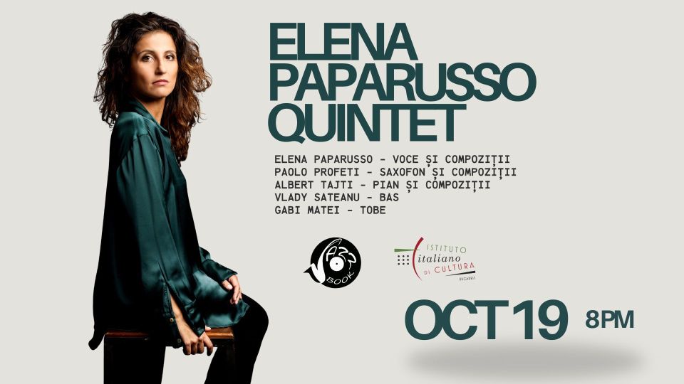 Elena Paparusso Quintet in concerto a Bucarest (fonte: facebook.com/ JazzBook)