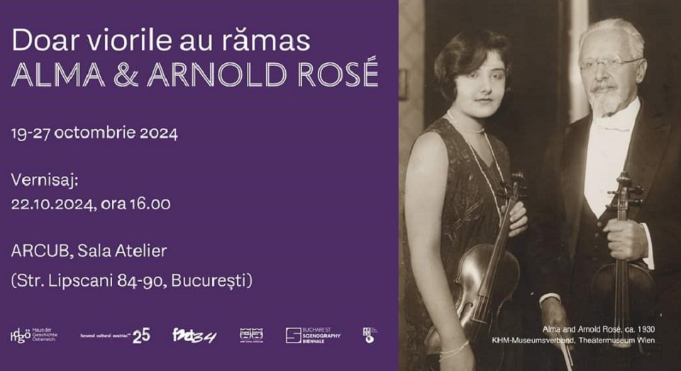 foto: Forumul Cultural Austriac (expoziţie Alma și Arnold Rosé)