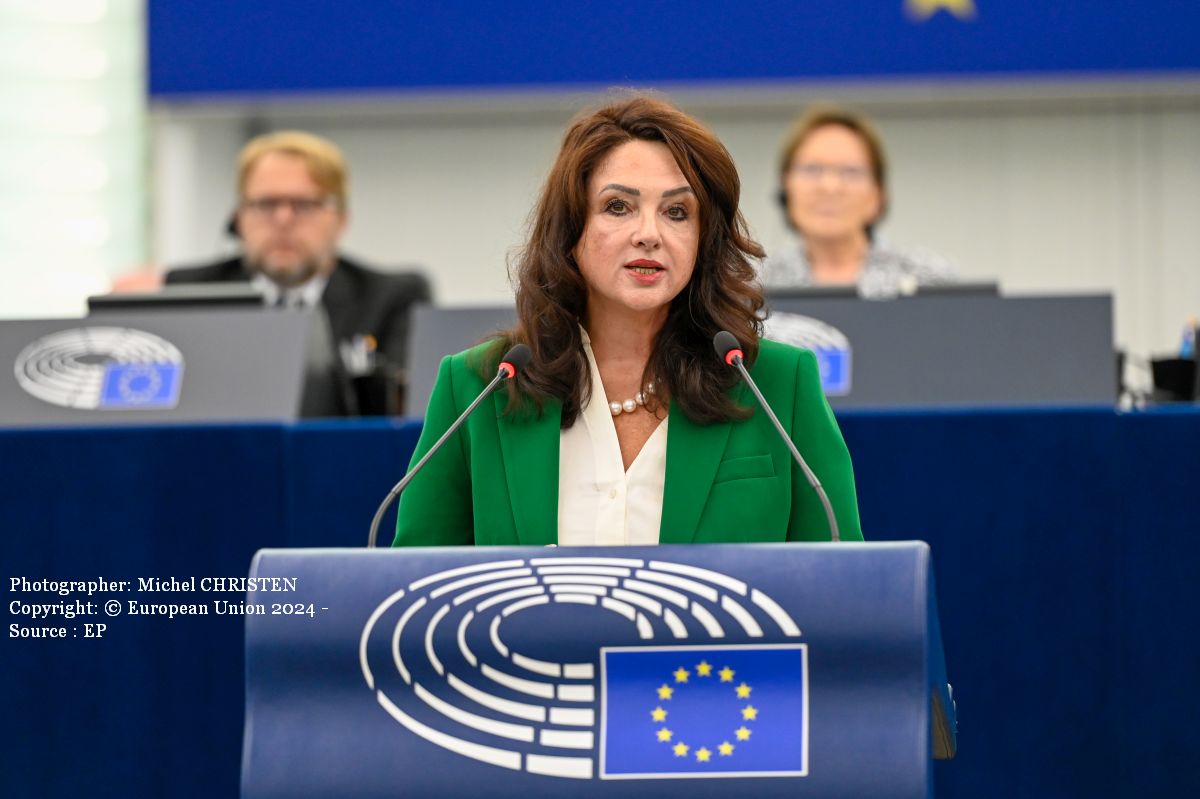 Helena Dalli, comisarul european pentru egalitate (Photographer: Michel CHRISTEN Copyright: © European Union 2024 - Source : EP)