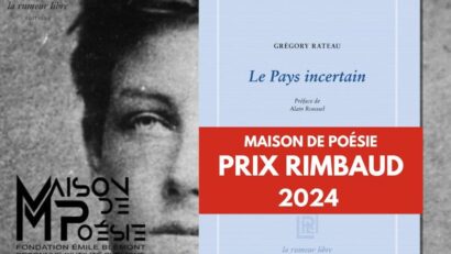 Grégory Rateau, Prix Rimbaud 2024