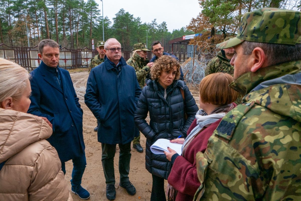 Siegfried Mureșan la granița dintre Polonia și Belarus