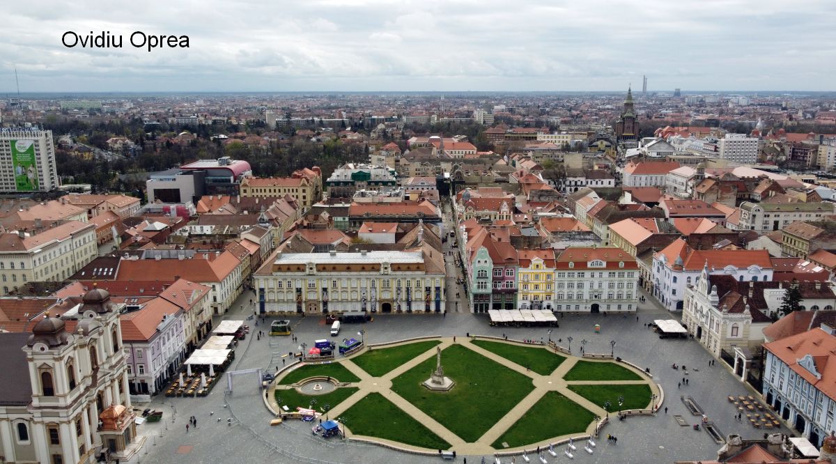 Piața Unirii din Timișoara / Foto: Ovidiu Oprea