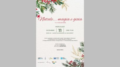 “Natale…magia e gioia” all’Istituto Italiano di Cultura di Bucarest (fonte: Società Dante Alighieri – Comitato di Bucarest)