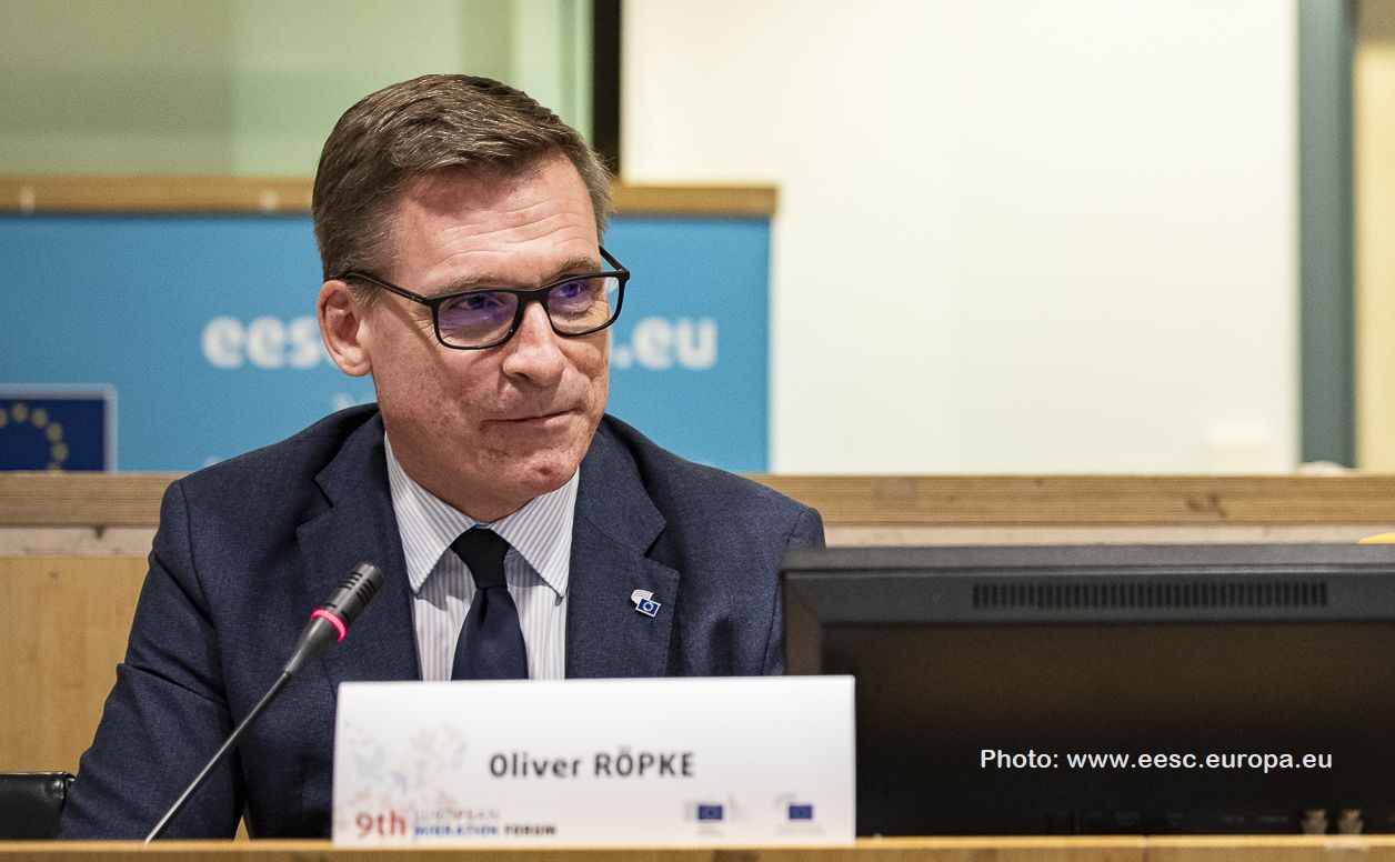 The EESC President, Oliver Röpke