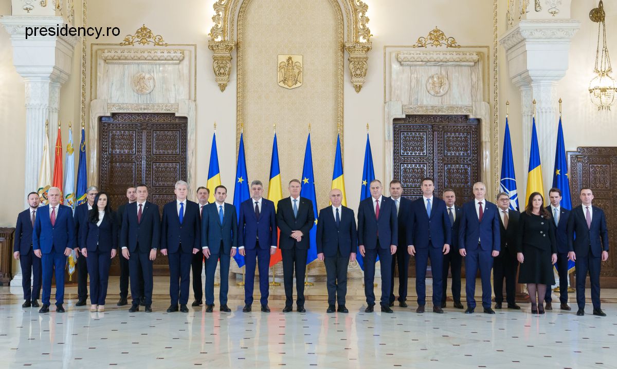 Il Governo presieduto da Marcel Ciolacu ha prestato giuramento. (Foto: presidency.ro)